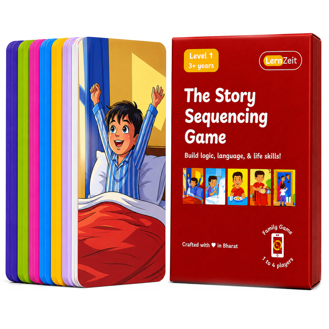 LernZeit flashcard games spread